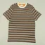 Farah Zephyr Multi Stripe T-Shirt - Mandarin